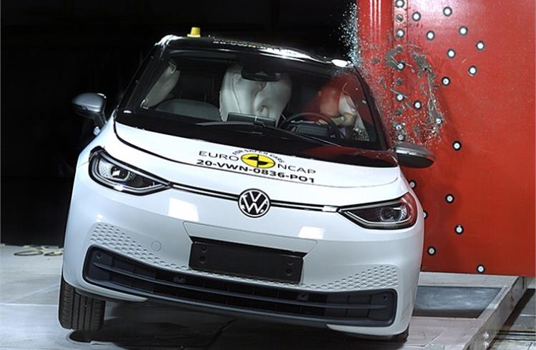 Volkswagen ID 3 aces Euro NCAP tests with five-star safety rating