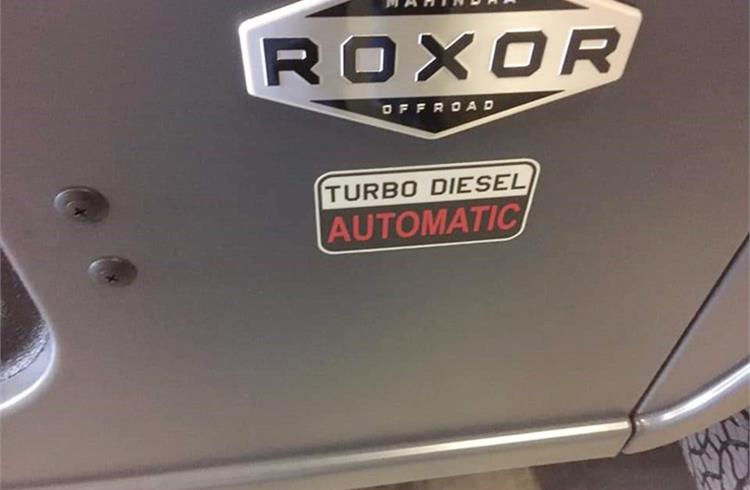 Mahindra Automotive North America to launch Roxor automatic soon 