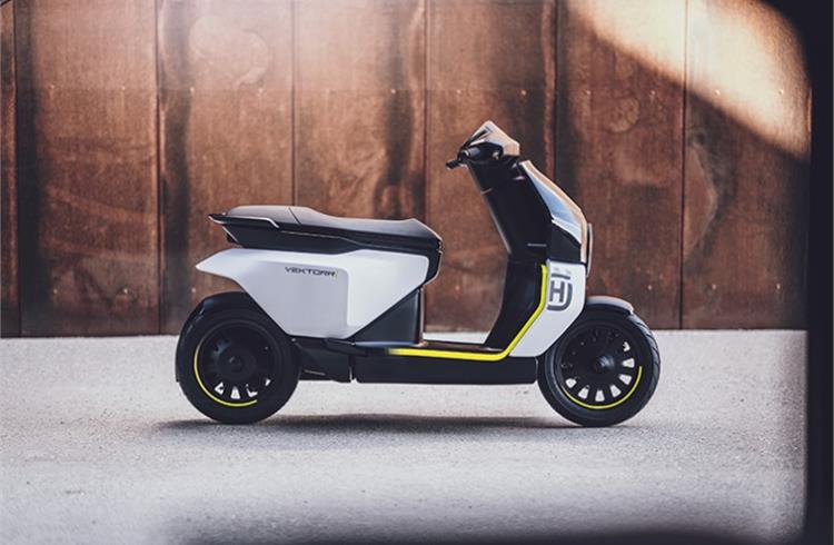 The Vektorr Concept is the first electric scooter ever produced by Husqvarna.