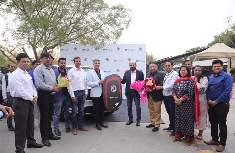  MG Motor India and WTiCabs sign agreement for 100 vehicles