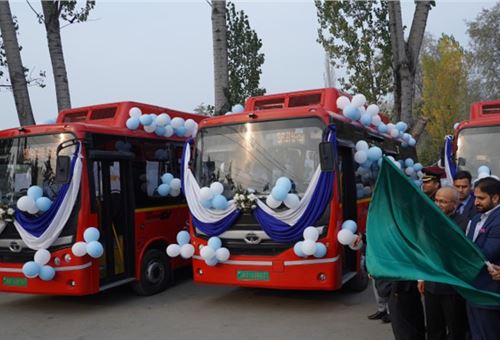 Tata Motors supplies first batch of Ultra EV air-conditioned electric buses to Srinagar Smart City 