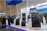 TVS Eurogrip’s display includes agri radials, row crop radials, flotation radials, tractor tyres and multipurpose tyres
