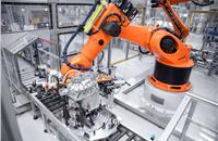 In Győr, Hungary, Audi Hungaria produces stators and transmission components in a completely new 15,000-square-meter production area, where the axles for the PPE are also assembled.