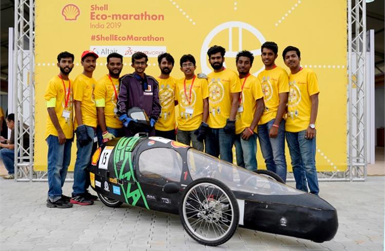 Team Pravega from the Government Engineering College, Barton Hill won the Circular Economy Award for their eco-friendly prototype made from 100% bamboo fabric combined with glass fibre and powered by electrical energy.