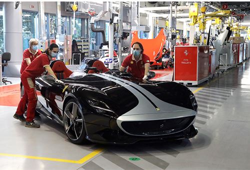 Ferrari presses restart button, full production from May 8