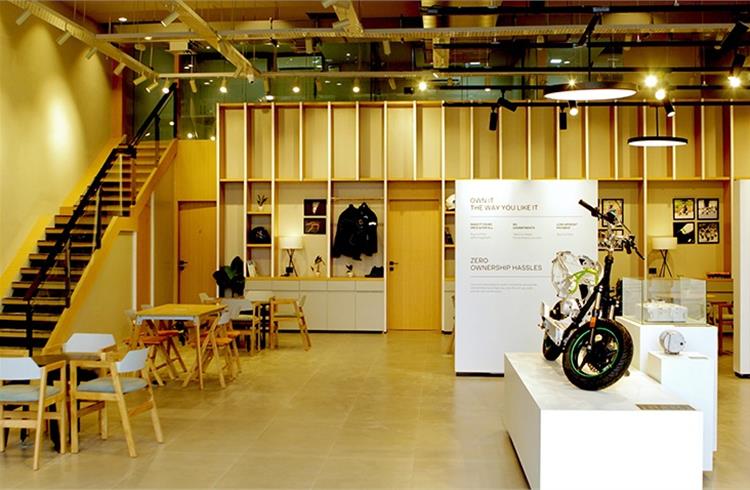 This Mysore showroom is Ather Energy’s third retail outlet in Karnataka. 
