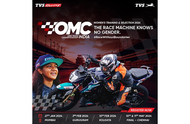 PETRONAS TVS Racing initiates training and selection for One Make Championship 2024