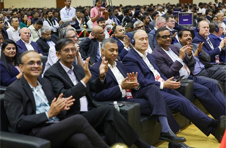 SemiconIndia 2023, being held in Gandhinagar, sees attendance from top-level management of global industry. 