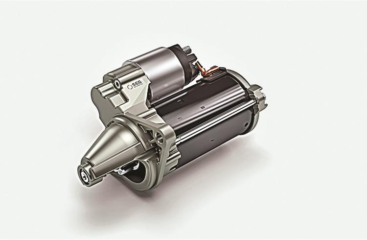  New SC60 start-stop starter motor developed for India and smaller combustion engines. It is amongst the smallest of its kind and can fit in compact cars, provides up to 1.2kW starting power.