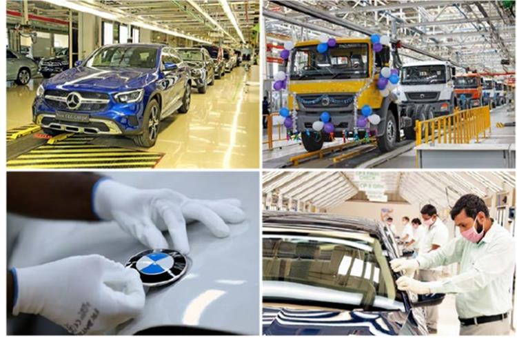 Mercedes-Benz India, which celebrated its 25th anniversary in India in 2019, pioneered
the luxury car market in the country. Daimler India Commercial Vehicles rolled out its first trucks in July 2012. BMW India and Skoda Auto Volkswagen India among other German OEMs in India.