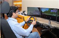 The driving simulator at the Continental Tech Day gave a hint of how passive and active safety systems can first prevent or later mitigate a crash scenario.
