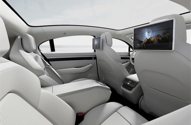 The concept also features AI, telecommunication and cloud tech, all accessed via a large panoramic touchscreen that dominates the dashboard, and which Sony says is operated via an “intuitive user interface”.