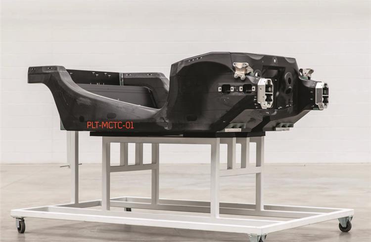 McLaren made the first ever CRFP F1 chassis in 1981 and has led the way in making road car monocoques since 2010. This is the tub number 01, apreviously out-sourced in-house production built in March