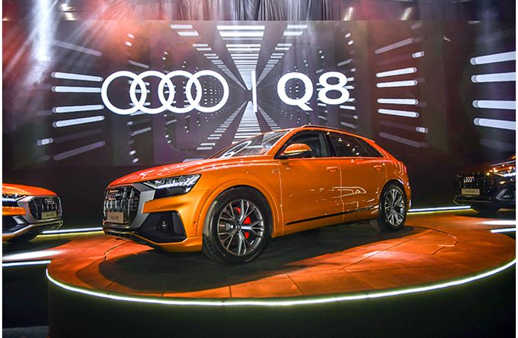Audi launched the Q8 on January 15 at Rs 1.33 crore, the first SUV-coupe in India to carry the brand's new styling which will also be seen on the India-bound Q3 and updated Q7 SUVs.