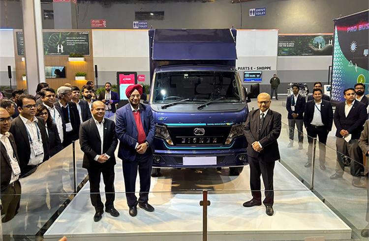 Eicher Trucks and Buses enters small commercial vehicle segment with global unveil of EV-First Truck at Bharat Mobility Global Expo 2024