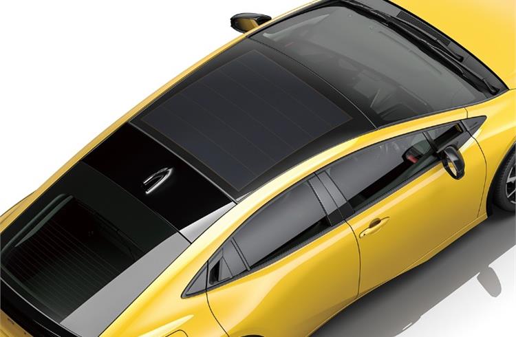 Toyota’s new Prius has the option of a solar roof panel that can add up to  1,241 kilometres of range per year.