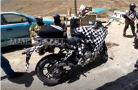 Hero MotoCorp's upcoming supersport was spied testing in Khardung La, Ladakh.