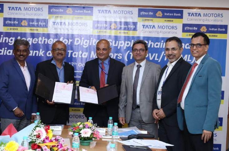 Indian Bank partners with Tata Motors Passenger Vehicles and Tata Passenger Electric Mobility for supply chain finance