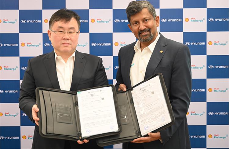 Hyundai Motor India Partners with Shell India to expand EV-charging Infrastructure in India