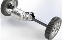 Altigreen Propulsion Lab's 17kw e-axle is of the rigid banjo-type and designed for small commercial vehicles.