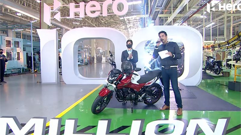 Hero MotoCorp crosses 100 million cumulative production milestone