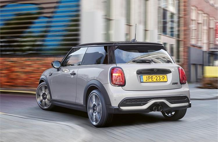 Mini three-door hatchback.