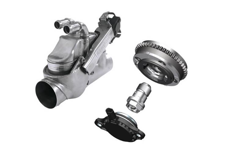 BorgWarner’s exhibits at SIAT Expo 2019 will include the advanced Exhaust Heat Recovery System (left) and Variable Cam Timing technology (right).
