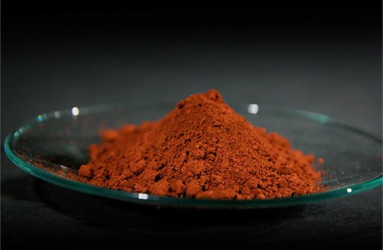 Recycling material iron oxide