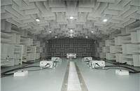 Engine and vehicle level acoustic testing in a semi-anechoic room.