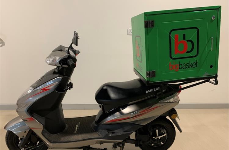 Ampere scooters inducted in Bigbasket’s delivery fleet