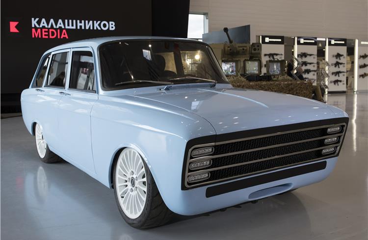 The electric car from the Kalashnikov group, makers of AK-47