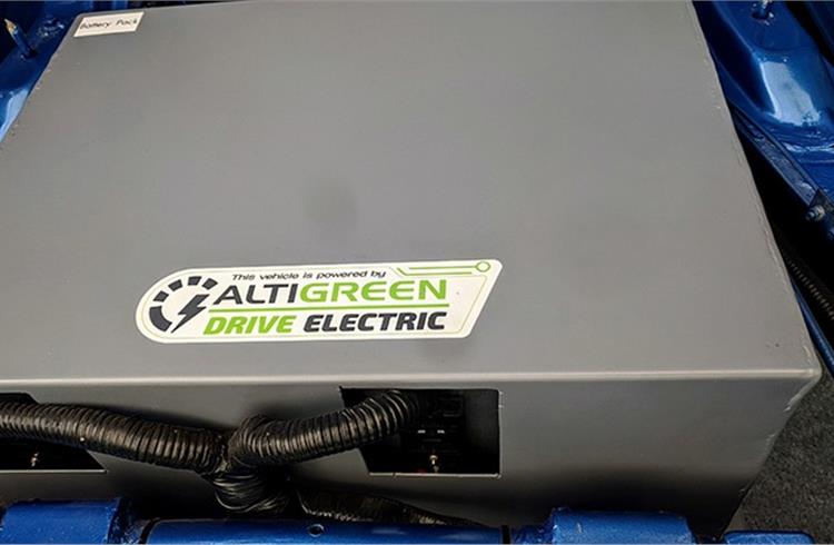 Altigreen assembles its own battery pack with only the lithium-ion cells being imported.