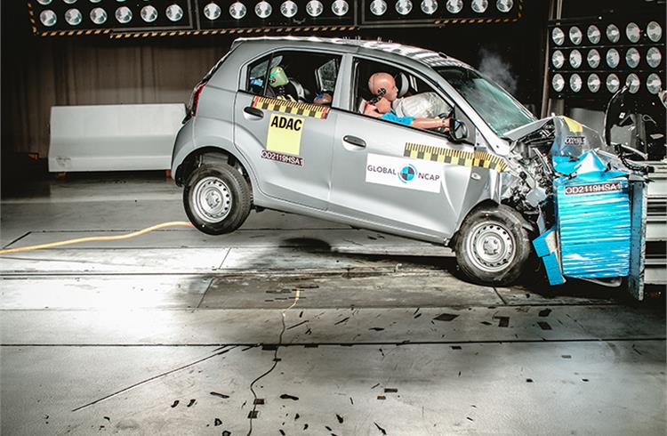 Hyundai Santro gets two stars for safety from GNCAP