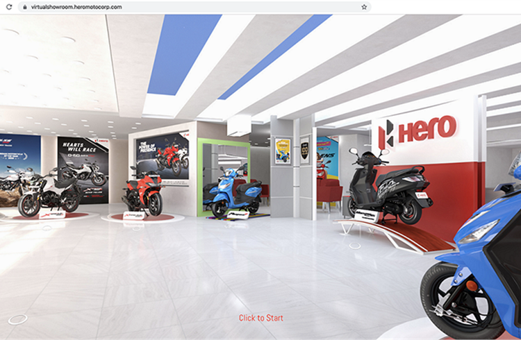 The virtual showroom showcases nine products, which can be purchased through Hero’s e-commerce portal – eShop