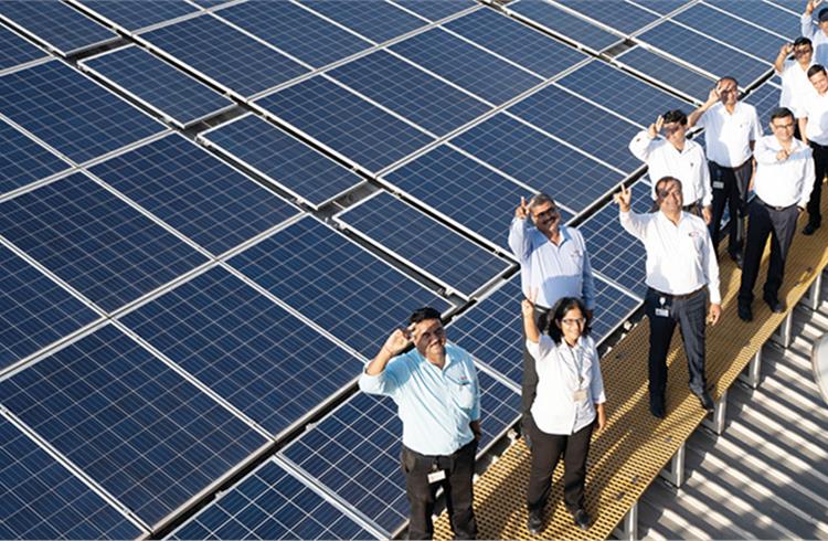 Bosch India's Nashik plant now has 50,000 solar panels in place on roofs, parking lots, and the grounds to generate around 20 percent of the power required by the plant each year.