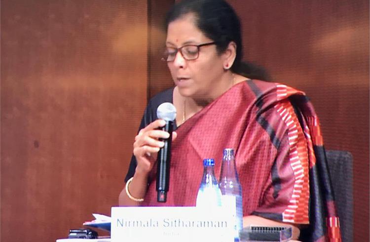 File photo of  Nirmala Sitharaman (courtesy PIB).