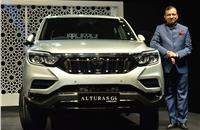 Dr. Pawan Goenka, MD, M&M at the launch of the Alturas G4 by Mahindra