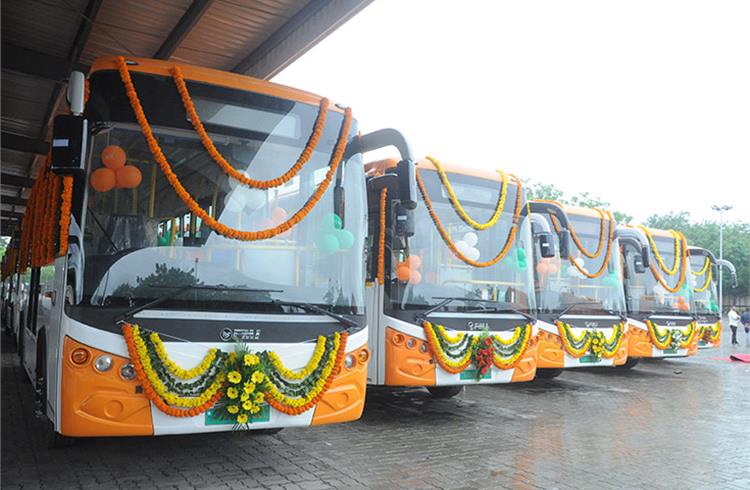 PMI Electro delivers 23 electric buses for Rajkot BRTS, sets up e-bus depot