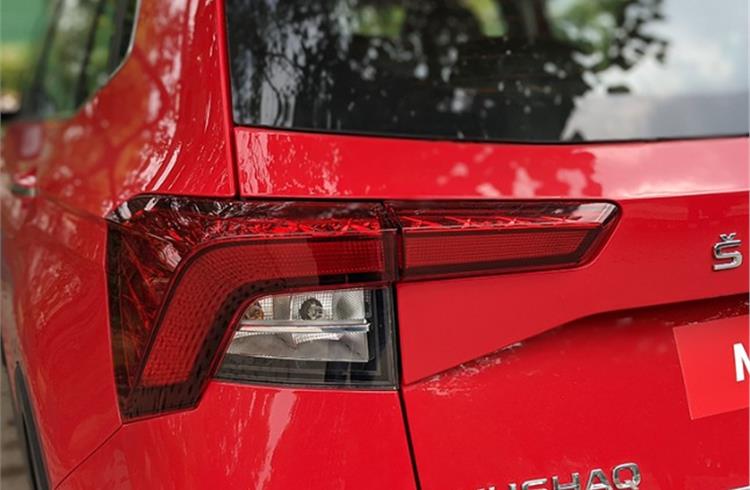 Wrap-around, sleek LED tail lamps classic European touch to exterior styling.