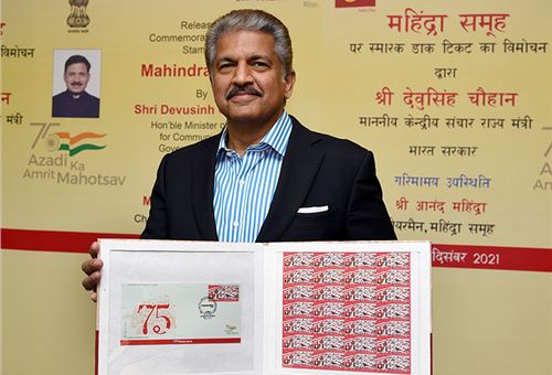 India Post honours Mahindra Group with postage stamp