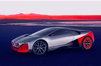 In the BMW Vision M NEXT, intelligent technologies help the driver and deliver the right content at the right time.