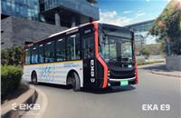 EKA's 9 metre battery electric bus unveiled at the Pune Alternate Fuel Conclave