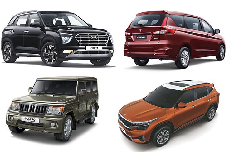 The Hyundai Creta (21,968 units), Maruti Ertiga (14,163), Mahindra Bolero Power Plus (6,614) and Kia Seltos (16,995) have been the standout performers in the UV in April-July 2020.