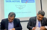 Left - Rajesh Kaul,  VP – Sales and Marketing, Commercial Vehicles Business Unit, Tata Motors and Nipun Jain, Group President – National Head Commercial Retail Assets and MIB, Yes Bank at the MoU signing.