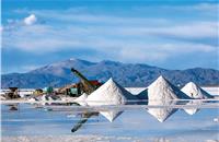 A Lithium mine in Chile. Typically, a lot of water is needed in the extraction process.