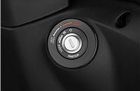 Destini 125 gets has a multi-function key slot which also opens the external fuel-filler cap. 