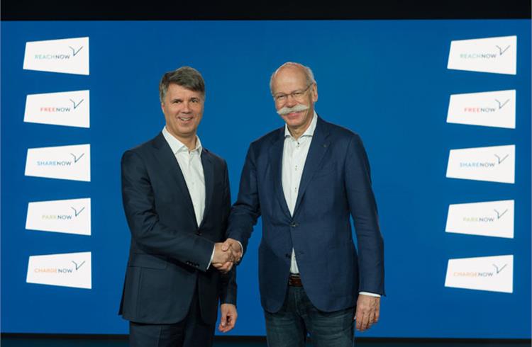 BMW and Daimler invest over 1 billion euros in joint mobility services