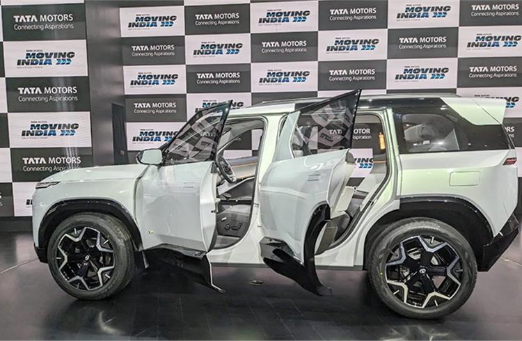 Sierra EV SUV concept has four conventionally opening doors like a standard SUV.