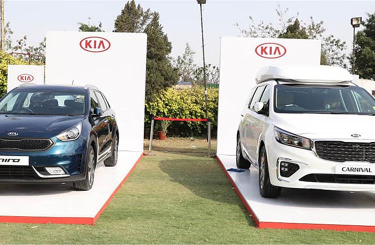 The Kia Design Tour in India showcased the Niro hatchback and Carnival MPV.