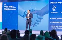 Bosch CEO Dr. Volkmar Denner on stage at the Bosch ConnectedWorld 2020 in Berlin.